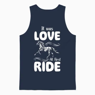 Horse Hobby Unisex Tank Top - Navy