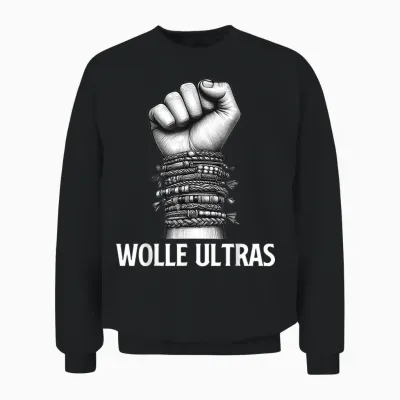 Wool Ultras Wolfgang Malle Party Apres Ski T-Shirt, Black Unisex Sweatshirt - Black