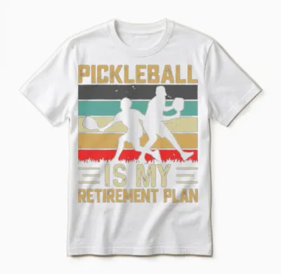 Funny Pickleball Unisex T-Shirt - White