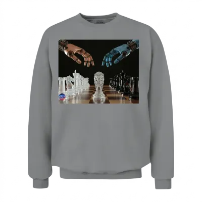 Crystal Robotic Chess Clash Unisex Sweatshirt - Sport Grey