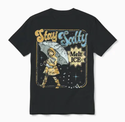 Stay Melt Ice Salty Political Retro Unisex T-Shirt - Black