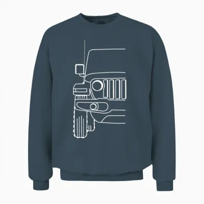 Jeep Wrangler 4x4 off Road Unisex Sweatshirt - Dark Heather