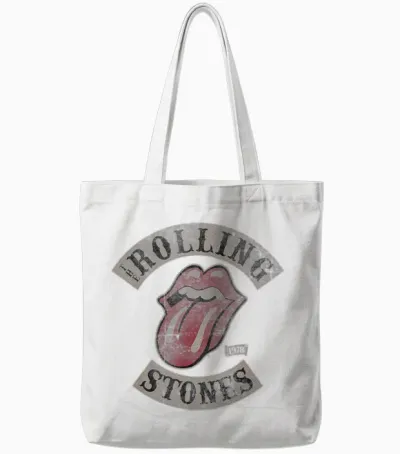 Official the Rolling Stones Tour 78 Rock Music Band Tote Bags - White