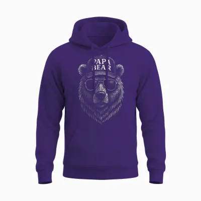 Papa Geschenk Geburtstag Shirt Papa Spruch Lustig Papa Unisex Hoodie - Purple