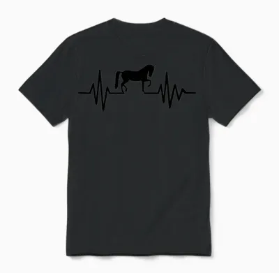 Horse Unisex T-Shirt - Black