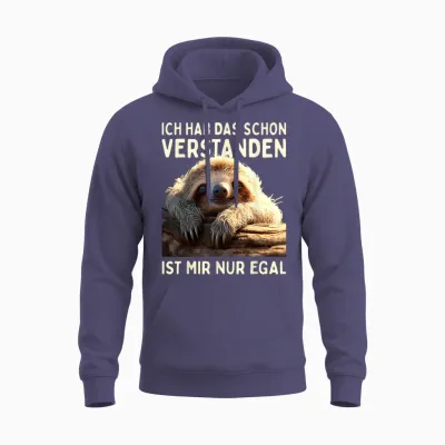 Hab Das Schon Verstanden Ist Mir Nur Egal Süßes Slotier T-Shirt, Black Unisex Hoodie - Heather Sport Dark Navy