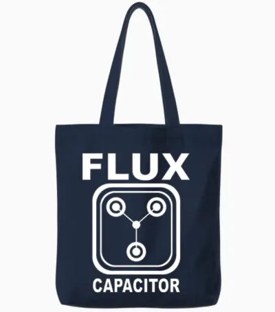 Retro Circuit Node Tote Bags - Navy