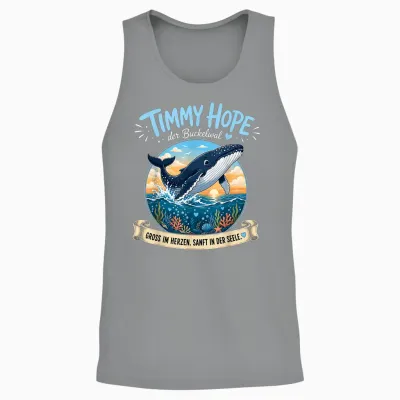 Timmy Hope Buckelwal Wal Meer Ozean Natur Design Unisex Tank Top - Sport Grey