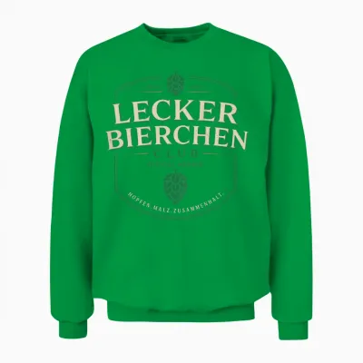 Lecker Bierchen Club (backprint) Unisex Sweatshirt - Irish Green