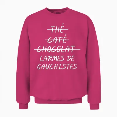 Tears of Leftists Bardella Rally 2027 French Unisex Sweatshirt - Heliconia