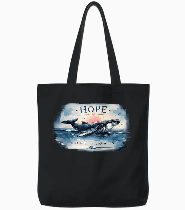 Timmy (hope) Der Buckelwal - Team Timmy Tote Bags in Black