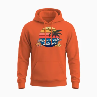 Baila Salsa Cubana for Salsa Dancers Unisex Hoodie - Orange