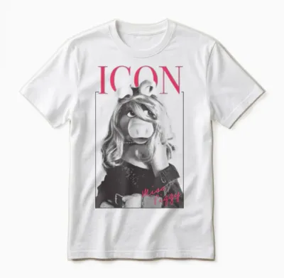 Disney the Muppets Miss Piggy Icon Magazine Unisex T-Shirt - White