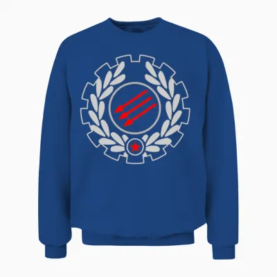 Rash Iron Front Emblem Unisex Sweatshirt - Royal