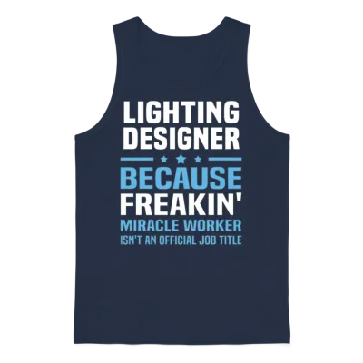 Lighting Designer Unisex Tank Top - Navy