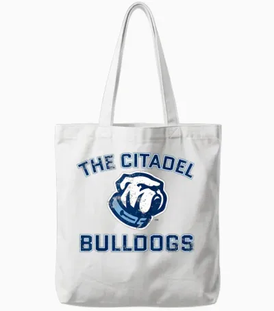The Citadel Bulldogs | Produit Officiel De La Ncaa | Tcb1005 Tote Bags - White