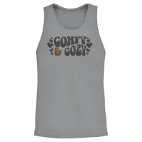 Comfy and Cozy Funny Winter Season Holiday Unisex Tank Top - Sport Grey – 2
