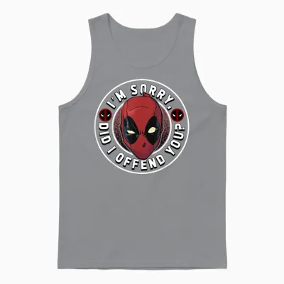 Marvel Deadpool I'm Sorry Did I Offend You Unisex Tank Top - Sport Grey