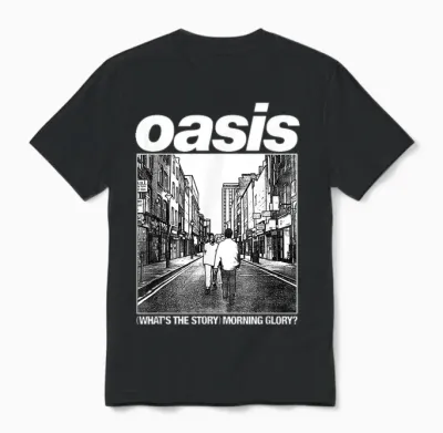 Oasis Amazon Exclusive Wtsmg in Navy Unisex T-Shirt - Black