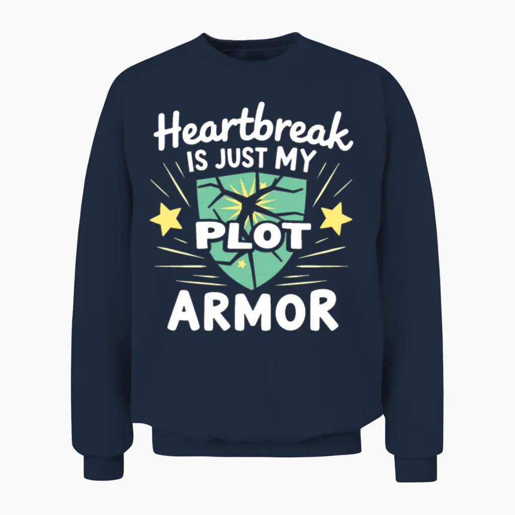 Breakup Empowerment Self-Love Fresh Starts Unisex Sweatshirt in Navy
