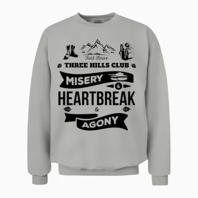 Fort Knox Three Hills Club (dark) Unisex Sweatshirt - Ash