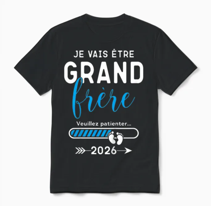 Child Future Big Brother 2026, I Will Be Big Brother Unisex T-Shirt in Black