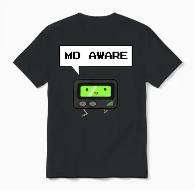 Md Aware Unisex T-Shirt - Black