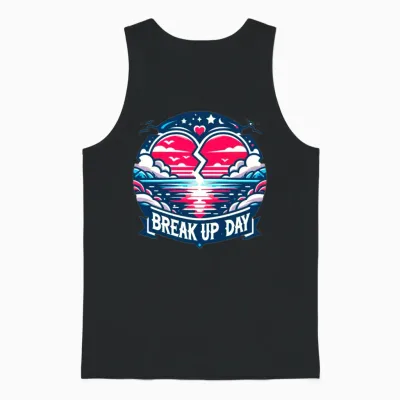 Breakup Day Unisex Tank Top - Black
