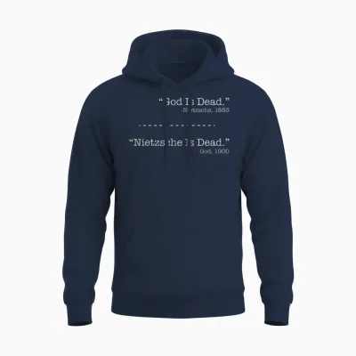 Philosophie Theorie Friedrich Nietzsche Gott Ist Tot -Nietzsche Unisex Hoodie - Navy