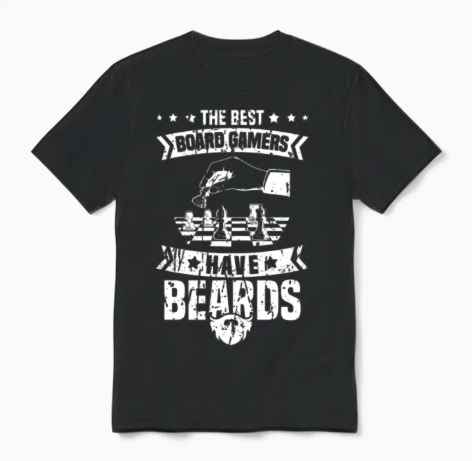 Board Games Unisex T-Shirt in Black