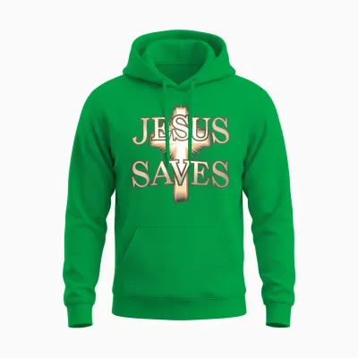 Jesus Religion God Faith Lord Bible Verses Christian Unisex Hoodie - Irish Green