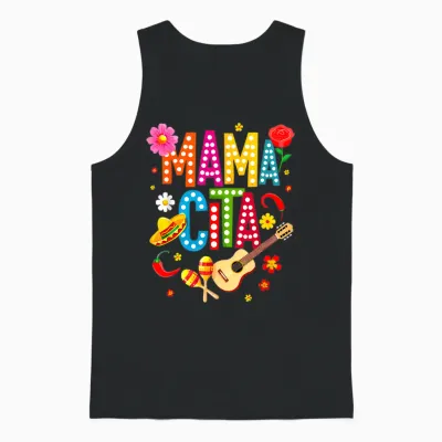 Cinco De Mayo Mamacita Mexikanische Mama Cita Muttertag Lustig Unisex Tank Top - Black