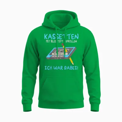 80s Outfit, Men's 90s Outfit, Women's Retro Party T-Shirt, Black Unisex Hoodie - Irish Green
