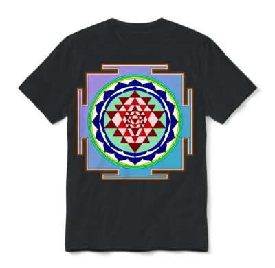 Sri-Yantra Unisex T-Shirt - Black