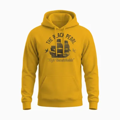 Disney - Pirates of the Caribbean Untouchable Black Pearl Unisex Hoodie - Gold