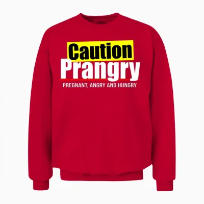 Prangry Funny Quote Unisex Sweatshirt - Red