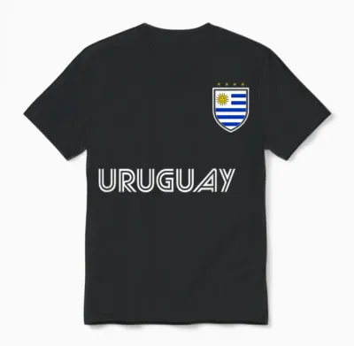 Uruguay Unisex T-Shirt - Black