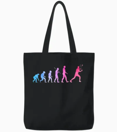 Je Peux Pas J'ai Badminton Player Humour Gift Funny Sport T-Shirt, Black, S Tote Bags - Black