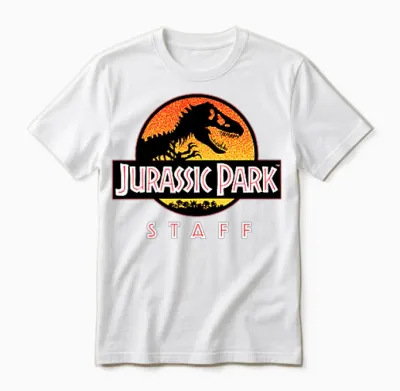 Jurassic Park Ranger Staff Uniform Unisex T-Shirt - White