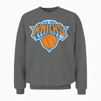 Nba New York Knicks Offizielles Lizenzprodukt Unisex Sweatshirt - Graphite Heather