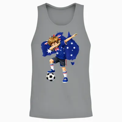 Dabbing Soccer Australia Jersey Garçon Australiens Garçons Unisex Tank Top - Sport Grey