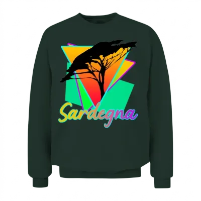 Sardinia Sardegna Retro Sardinia Unisex Sweatshirt - Forest
