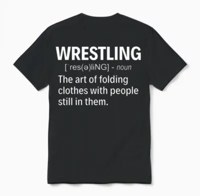 Funny Wrestling Definition Unisex T-Shirt - Black