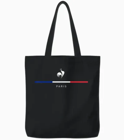 New Flag France Souvenirs Event Paris City Rooster Tote Bags - Black
