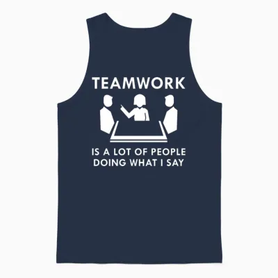 Teamwork Unisex Tank Top - Navy