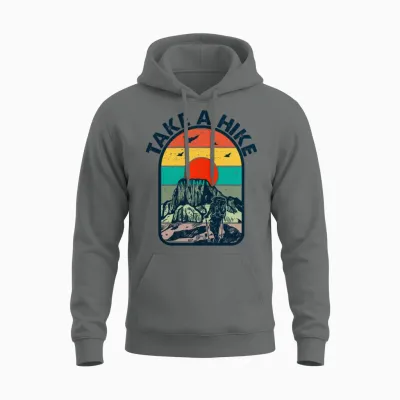 Take a Hike Unisex Hoodie - Graphite Heather