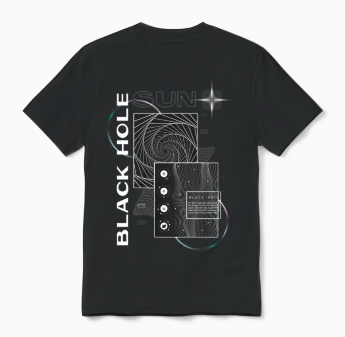 Black Hole Sun Unisex T-Shirt in Black