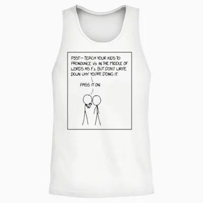 Xkcd Funny Xkcd Unisex Tank Top - White