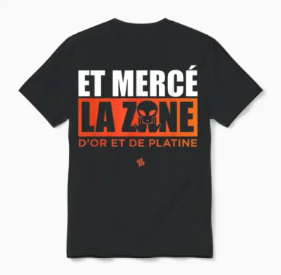Merce La Zone (d&p à Vie Edition) Exclusive T-Shirt, Black, S Unisex T-Shirt - Black