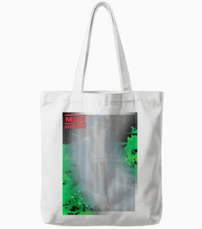 Muse Showbiz Glow T-Shirt, Grey, S Tote Bags - White